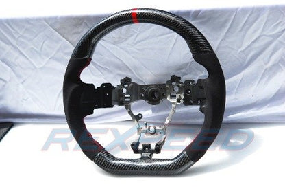 Rexpeed 15-21 WRX / STI Carbon Fiber & Alcantara w/ Red Line Steering Wheel | G42
