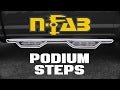 N - Fab 2022 Tundra CrewMax | All Beds SRW Podium SS - Cab Length - 3in - Polished SS | HPT2282CC - SS - JDMuscleDress Up HardwaresnfbHPT2282CC-SS
