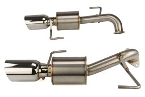 Nameless Performance [05 - 09 Legacy GT, 2.5i Sedan] Axleback Exhaust w/ 4" Single Wall Polished Tips and 5" Mufflers | SUAB05LEG - 5MU - 40SWS - SED - JDMuscleAxle Back ExhaustsSUAB05LEG-5MU-40SWS-SED