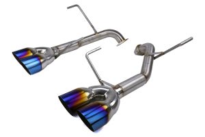 Nameless Performance [11 - 14 WRX/STI Sedan] Axleback w/ Single wall 3.5" Neochrome Tips and Muffler Delete | SUAB11WRXSED - 0MU - 35NEO - JDMuscleAxle Back ExhaustsSUAB11WRXSED-0MU-35NEO