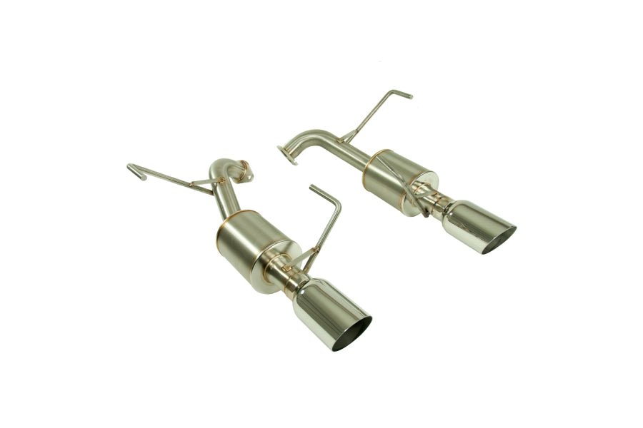 Nameless Performance [18 - 19 Legacy 3.6R] Dual Exit AxleBack w/ Single wall 4" Polished tips and 5" Mufflers | SUAB18LEG - 5MU - JDMuscleAxle Back ExhaustsSUAB18LEG-5MU