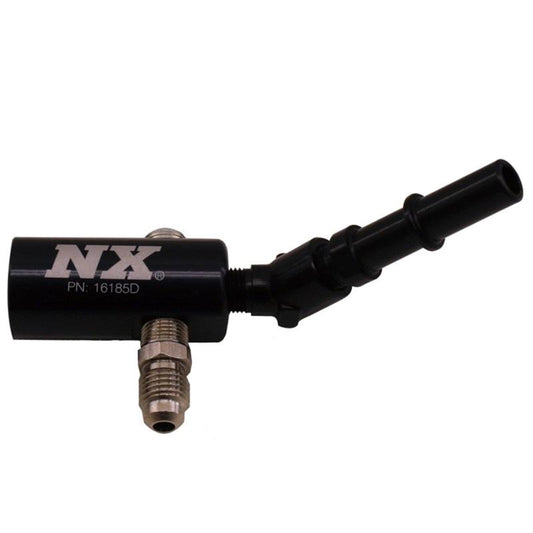 Nitrous Express 3/8-10mm Late Model Billet Fuel Line Adapter 45 Degree-nex16185-45-653374103831-Fuel Lines and Fittings-Nitrous Express-JDMuscle