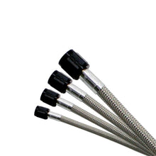 Nitrous Express 3AN 8in Stainless Steel Braided Hose Black Ends Universal | 10008