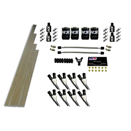 Nitrous Express 8 Cyl STD Nozzle Intake Plumbing Kit (Incl Hardware)-13384-653374002004-Fabrication-Nitrous Express-JDMuscle