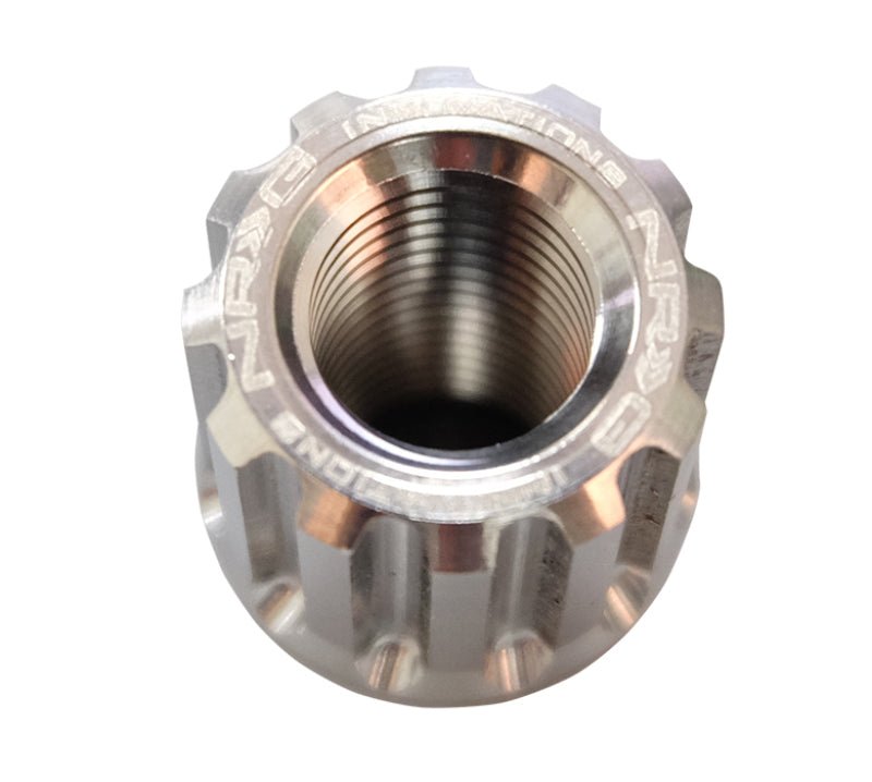 NRG 200 Series M12 X 1.25 Titanium Lug Nut Set - 21 Pc w/Lock Key Socket - Silver - JDMuscleLug Nuts170996