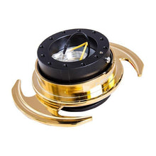 NRG 3.0 Quick Release | Black Body w/ Chrome Gold Ring - Universal | SRK-650BK-C/GD