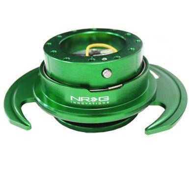 NRG 3.0 Quick Release (Green Body w/ Green Ring) - Universal (SRK-650GN)-nrgSRK-650GN-SRK-650GN-Steering Wheel Hubs-NRG-JDMuscle