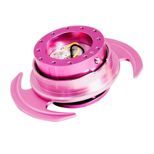 NRG 3.0 Quick Release Pink Body / Pink Rings - Universal (SRK-650PK)-nrgSRK-650PK-SRK-650PK-Steering Wheel Hubs-NRG-JDMuscle