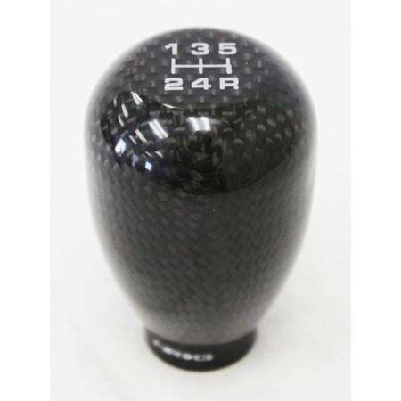 NRG 5 Speed Black Carbon Fiber Heavy Weight Style Shift Knob - Universal (SK-100BC-W)-nrgSK-100BC-W-SK-100BC-W-Shift Knobs-NRG-JDMuscle