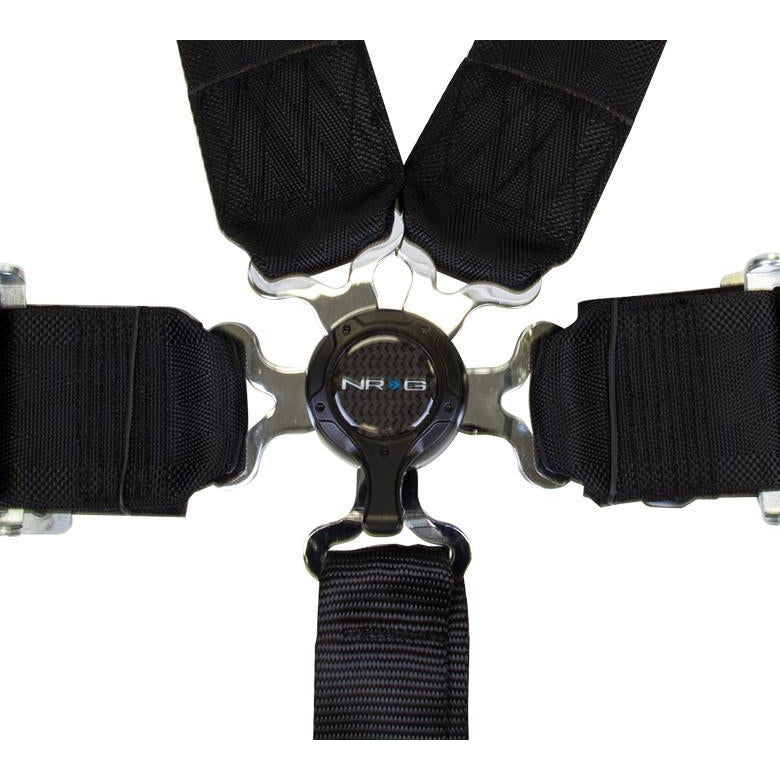 NRG 6 Point 3inch Cam Lock Seat Belt - Universal (SBH-6PCGN)-Harnesses-NRG-JDMuscle