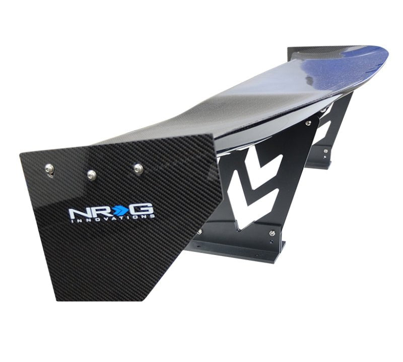NRG Carbon Fiber Spoiler - Universal | 59in. NRG Logo Large End Plates - JDMuscleSpoilers and WingsnrgCARB-A590NRG