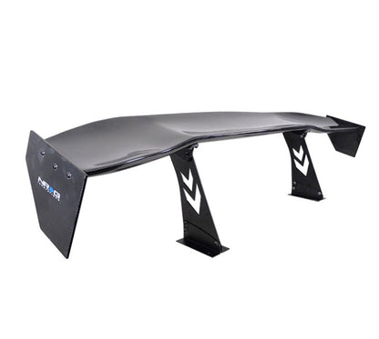 NRG Carbon Fiber Spoiler - Universal | 69in. w/NRG Logo / Stand Cut Out / Large Side Plate - JDMuscleSpoilers and Wings207123