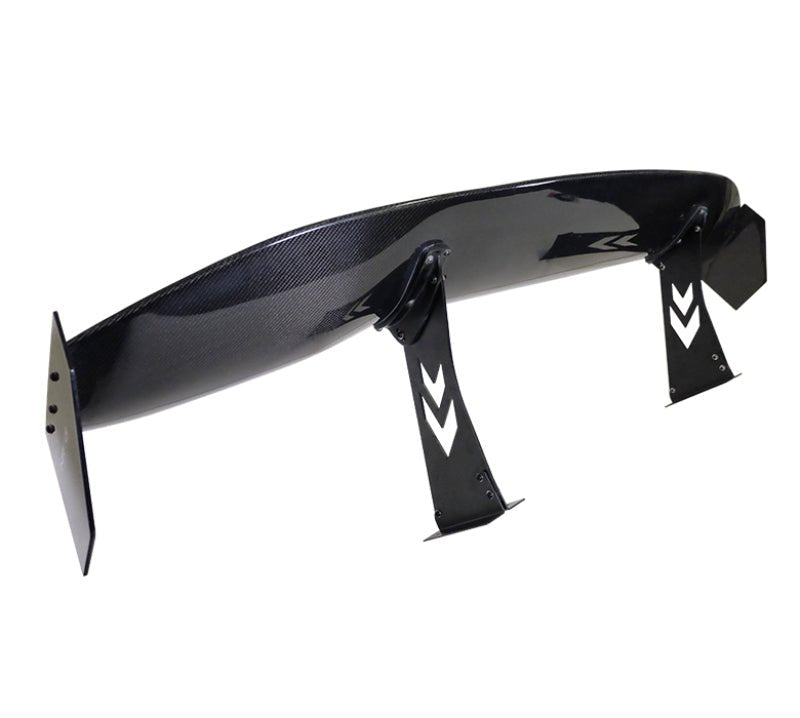 NRG Carbon Fiber Spoiler - Universal | 69in. w/NRG Logo / Stand Cut Out / Large Side Plate - JDMuscleSpoilers and Wings207123