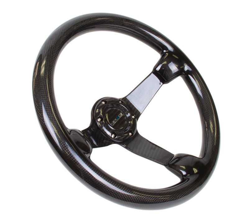NRG Carbon Fiber Steeering Wheel | 350mm Deep Dish - Full Carbon - JDMuscleSteering Wheels171436