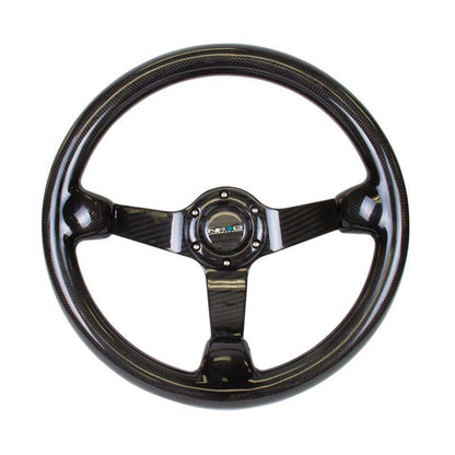 NRG Carbon Fiber Steeering Wheel | 350mm Deep Dish - Full Carbon - JDMuscleSteering Wheels171436