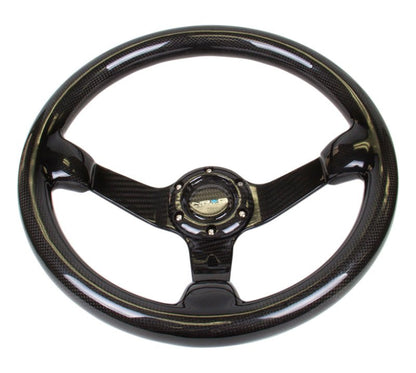 NRG Carbon Fiber Steeering Wheel | 350mm Deep Dish - Full Carbon - JDMuscleSteering Wheels171436