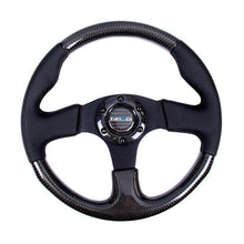 NRG Carbon Fiber Steering Wheel | 315mm Leather Trim w/Black Stitching - JDMuscleSteering Wheel Components171434