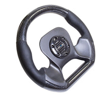 NRG Carbon Fiber Steering Wheel | 320mm CF Center Plate & Two-Tone Carbon w/Leather Trim Handles - JDMuscleSteering Wheel Components171422