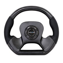 NRG Carbon Fiber Steering Wheel | 320mm CF Center Plate & Two-Tone Carbon w/Leather Trim Handles - JDMuscleSteering Wheel Components171422