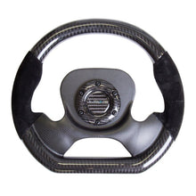 NRG Carbon Fiber Steering Wheel | 320mm CF Center Plate & Two-Tone Carbon w/Suede Trim Handles - JDMuscleSteering Wheel Components171423