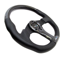NRG Carbon Fiber Steering Wheel | 350mm Oval Shape Black w/Leather Trim - JDMuscleSteering Wheel Components171432