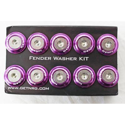 NRG Fender Washer Kit FW-100 Purple - Universal (FW-100PP)-nrgFW-100PP-FW-100PP-Dress Up Bolts-NRG-JDMuscle