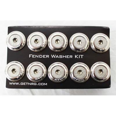 NRG Fender Washer Kit FW-100 Silver - Universal (FW-100SL)-nrgFW-100SL-FW-100SL-Dress Up Bolts-NRG-JDMuscle