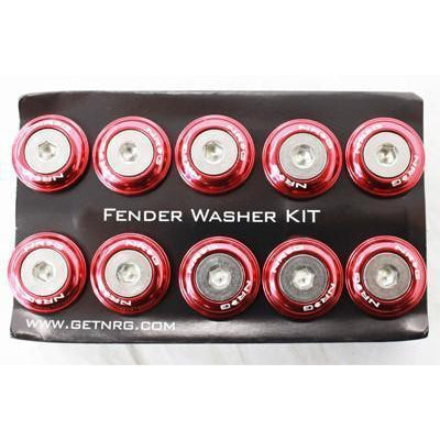 NRG Fender Washer Kit FW-110 Red - Universal (FW-110RD)-nrgFW-110RD-FW-110RD-Dress Up Bolts-NRG-JDMuscle