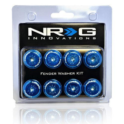 NRG Fender Washer Kit FW-800 Blue 8mm - Universal (FW-800BL)-nrgFW-800BL-FW-800BL-Dress Up Bolts-NRG-JDMuscle