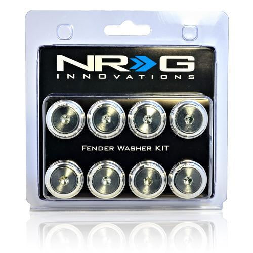 NRG Fender Washer Kit FW-800 Silver 8mm - Universal (FW-800SL)-nrgFW-800SL-FW-800SL-Dress Up Bolts-NRG-JDMuscle