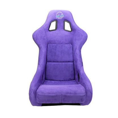 NRG FRP Bucket Seat PRISMA Edition W/ pearlized Back Purple Alcantara - Large | FRP-302PP-PRISMA - JDMuscleSeatsnrgFRP-302PP-PRISMA