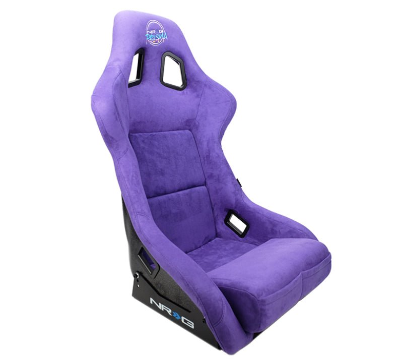 NRG FRP Bucket Seat PRISMA Edition W/ pearlized Back Purple Alcantara - Large | FRP-302PP-PRISMA - JDMuscleSeatsnrgFRP-302PP-PRISMA