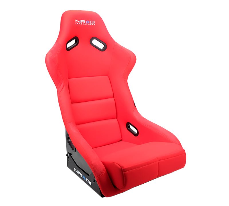 NRG FRP Bucket Seat | Red Cloth - Large - JDMuscleSeatsnrgFRP-300RD