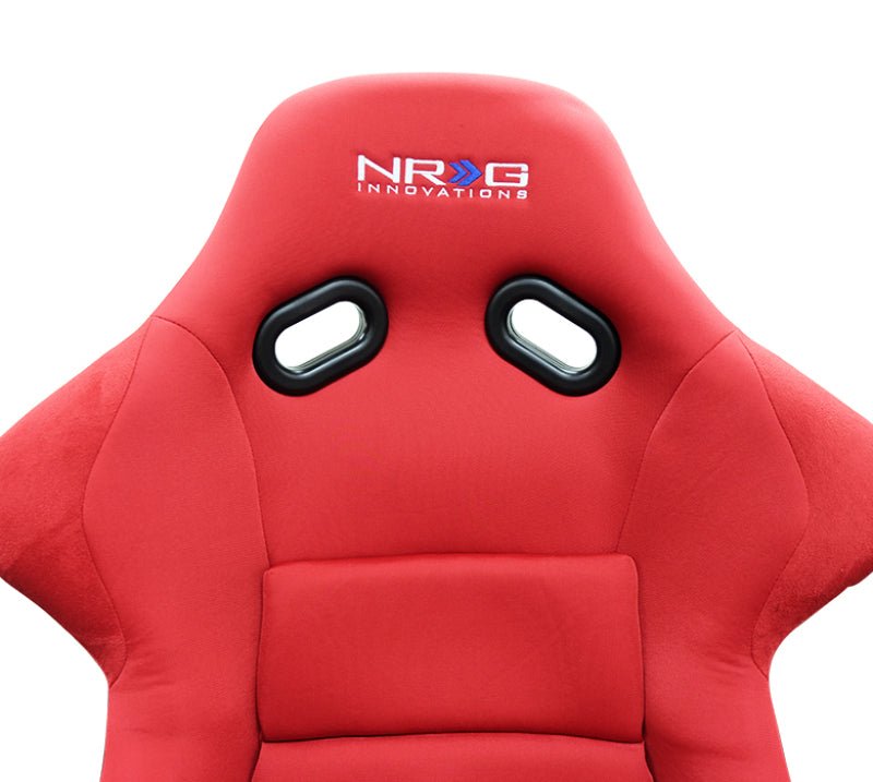 NRG FRP Bucket Seat | Red Cloth - Large - JDMuscleSeatsnrgFRP-300RD