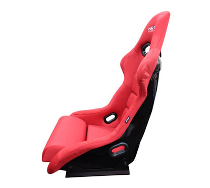 NRG FRP Bucket Seat | Red Cloth - Large - JDMuscleSeatsnrgFRP-300RD
