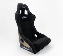 NRG FRP Bucket Seat ULTRA Edition - Large | Black Alcantara/Gold Glitter Back - JDMuscleSeats341659