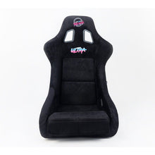 NRG FRP Bucket Seat ULTRA Edition - Large | Black Alcantara/Gold Glitter Back - JDMuscleSeats341659