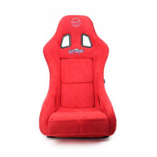 NRG FRP Bucket Seat ULTRA Edition - Medium | Red Alcantara/Pearlized Back - JDMuscleSeatsnrgFRP-303RD-ULTRA