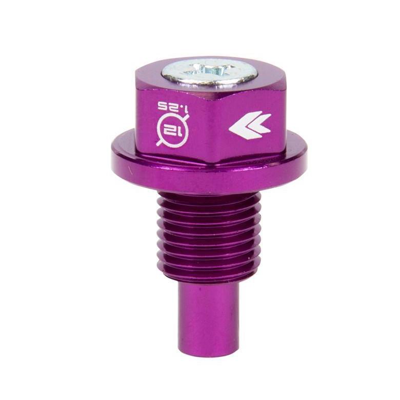 NRG M12 X 1.25 Purple Magnetic Oil Drain Plug - Universal (NOP-200PP)-nrgNOP-200PP-NOP-200PP-Drain Plugs-NRG-JDMuscle
