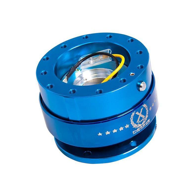NRG Quick Release Gen 2.0 Blue Body / Blue Ring - Universal (SRK-200BL)-nrgSRK-200BL-SRK-200BL-Steering Wheel Hubs-NRG-JDMuscle