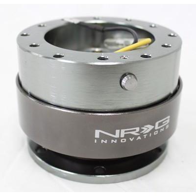 NRG Quick Release Gen 2.0 Gunmetal Body / Titanium Chrome Ring - Universal (SRK-200GM)-nrgSRK-200GM-SRK-200GM-Steering Wheel Hubs-NRG-JDMuscle