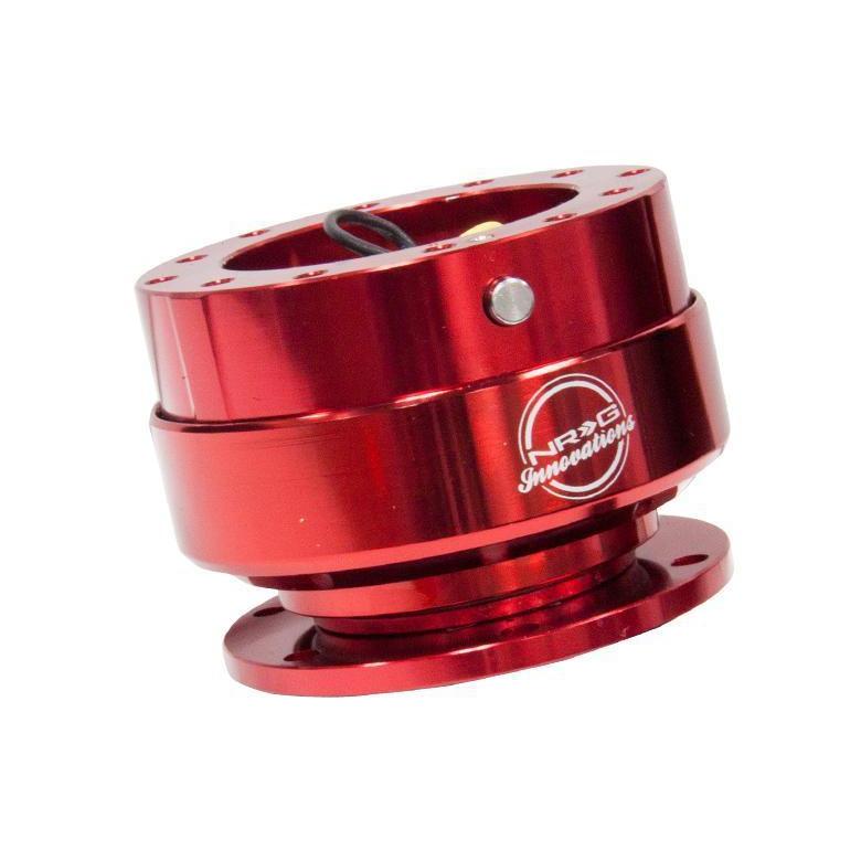 NRG Quick Release Gen 2.0 Red Body / Red Ring - Universal (SRK-200RD)-nrgSRK-200RD-SRK-200RD-Steering Wheel Hubs-NRG-JDMuscle