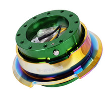 NRG Quick Release Gen 2.8 - Green Body / Neochrome Ring - JDMuscleSteering Wheel Quick ReleasesnrgSRK-280GN-MC