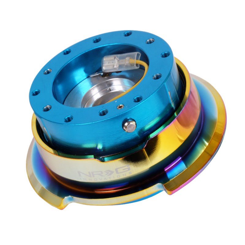 NRG Quick Release Gen 2.8 - New Blue Body / Neochrome Ring - JDMuscleSteering Wheel Quick ReleasesnrgSRK-280NB-MC