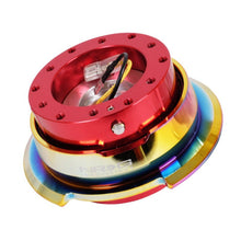 NRG Quick Release Gen 2.8 - Red Body / Neochrome Ring - JDMuscleSteering Wheel Quick ReleasesnrgSRK-280RD-MC