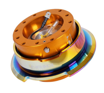NRG Quick Release Gen 2.8 - Rose Gold Body / Neochrome Ring - JDMuscleSteering Wheel Quick ReleasesnrgSRK-280RG-MC