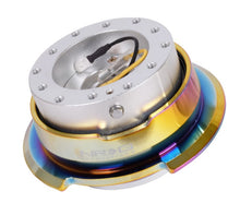 NRG Quick Release Gen 2.8 - Silver Black Body / Neochrome Ring - JDMuscleSteering Wheel Quick ReleasesnrgSRK-280SL-MC