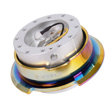 NRG Quick Release Gen 2.8 - Silver Black Body / Neochrome Ring - JDMuscleSteering Wheel Quick ReleasesnrgSRK-280SL-MC