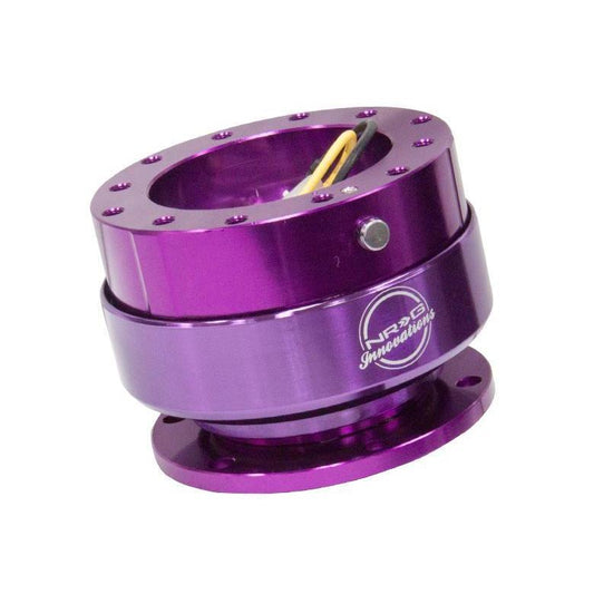NRG Quick Release Hub Gen 2.0 Purple Body w/ Purple Ring - Universal (SRK-200PP)-nrgSRK-200PP-SRK-200PP-Steering Wheel Hubs-NRG-JDMuscle