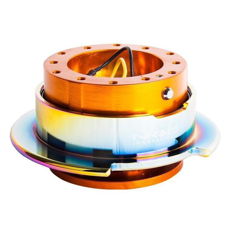 NRG Quick Release Kit Gen 2.5 Rose Gold w/ Neochrome Ring - Universal | SRK-250RG/MC